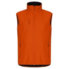 CLIQUE CLASSIC SOFTSHELL VEST BLOOD ORANGE