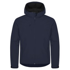 CLIQUE CLASSIC SOFTSHELL HOODY JACKET DARK NAVY