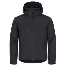 CLIQUE CLASSIC SOFTSHELL HOODY JACKET BLACK