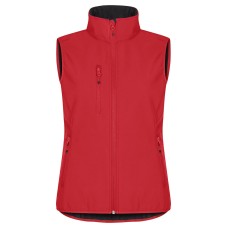 CLIQUE CLASSIC SOFTSHELL VEST WOMEN RED