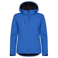 CLIQUE CLASSIC SOFTSHELL HOODY JACKET WOMEN ROYAL BLUE