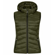 CLIQUE IDAHO VEST WOMEN FOG GREEN