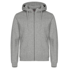 CLIQUE MIAMI HOODY FZ GREY MELANGE