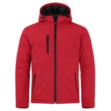 CLIQUE PADDED HOODY SOFTSHELL JACKET RED