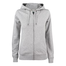 CLIQUE PREMIUM OC HOODY FZ WOMEN GREY MELANGE