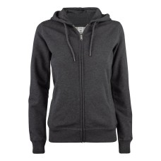 CLIQUE PREMIUM OC HOODY FZ WOMEN ANTRACIT MELANGE