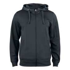 CLIQUE BASIC ACTIVE HOODY FZ BLACK