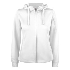CLIQUE BASIC ACTIVE HOODY FZ WOMEN WHITE