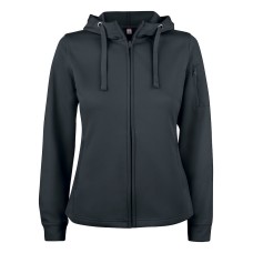 CLIQUE BASIC ACTIVE HOODY FZ WOMEN BLACK