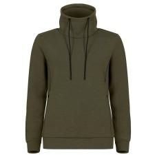 CLIQUE HOBART SWEATSHIRT WOMEN FOG GREEN