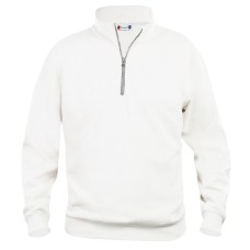 CLIQUE BASIC HALF ZIP WHITE
