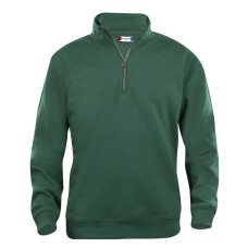 CLIQUE BASIC HALF ZIP BOTTLE GREEN