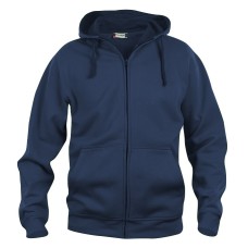 CLIQUE BASIC HOODY FULL ZIP DARK NAVY