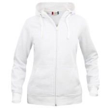 CLIQUE BASIC HOODY FULL ZIP WOMEN WHITE