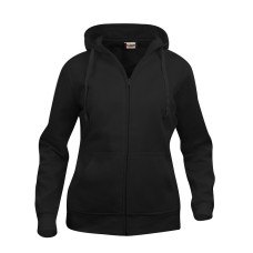 CLIQUE BASIC HOODY FULL ZIP WOMEN BLACK