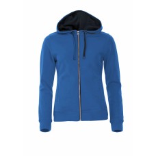 CLIQUE CLASSIC HOODY FULL ZIP WOMEN ROYAL BLUE