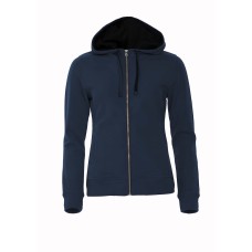 CLIQUE CLASSIC HOODY FULL ZIP WOMEN DARK NAVY