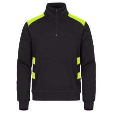 CLIQUE AMBITION HALF ZIP VISIBILITY YELLOW
