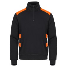 CLIQUE AMBITION HALF ZIP VISIBILITY ORANGE