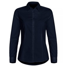 CLIQUE STRETCH SHIRT L/S WOMEN DARK NAVY