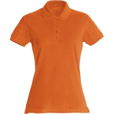 CLIQUE BASIC POLO WOMEN BLOOD ORANGE