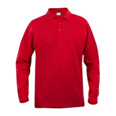 CLIQUE BASIC POLO L/S JUNIOR RED