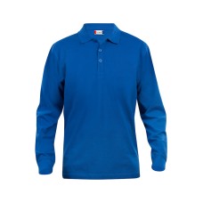 CLIQUE BASIC POLO L/S JUNIOR ROYAL BLUE