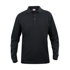 CLIQUE BASIC POLO L/S JUNIOR BLACK