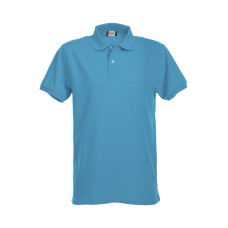 CLIQUE STRETCH PREMIUM POLO TURQUOISE