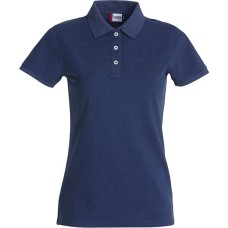 CLIQUE STRETCH PREMIUM POLO WOMEN BLUE MELANGE