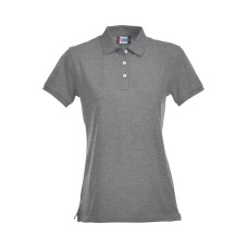 CLIQUE STRETCH PREMIUM POLO WOMEN GREY MELANGE