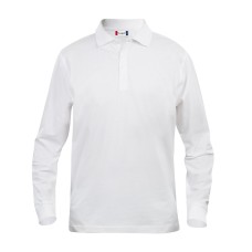 CLIQUE CLASSIC LINCOLN L/S POLO WHITE