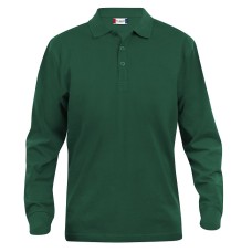 CLIQUE CLASSIC LINCOLN L/S POLO BOTTLE GREEN