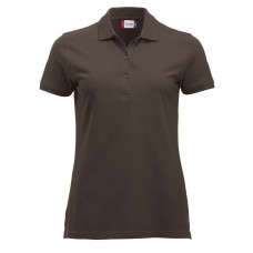 CLIQUE CLASSIC MARION S/S POLO DARK MOCCA