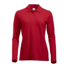 CLIQUE CLASSIC MARION L/S POLO RED
