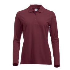 CLIQUE CLASSIC MARION L/S POLO BURGUNDY