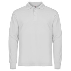 CLIQUE MANHATTAN L/S POLO WHITE