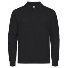 CLIQUE MANHATTAN L/S POLO BLACK