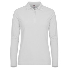 CLIQUE MANHATTAN WOMEN L/S POLO WHITE
