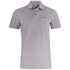 CLIQUE BASIC POLO W. POCKET GREY MELANGE