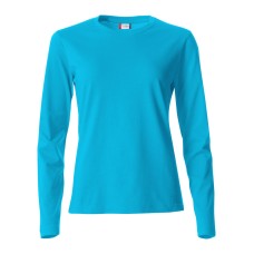 CLIQUE BASIC-T L/S WOMEN TURQUOISE