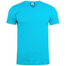 CLIQUE BASIC-T V-NECK TURQUOISE