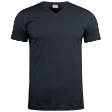 CLIQUE BASIC-T V-NECK BLACK