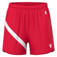 BANSHEE ECO WMN SHORTS RED/WHT