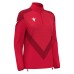 ANORA WMN 1/4 ZIP TOP RED/DRED