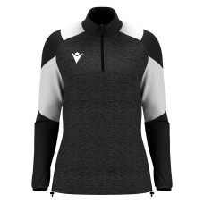CHANTICO WMN 1/4 ZIP TOP BLK/WHT