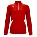 FRASER 1/4 ZIP TOP RED/WHT
