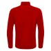 FRASER 1/4 ZIP TOP RED/WHT