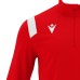 GANGE 1/4 ZIP TOP RED/WHT