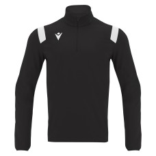 GANGE 1/4 ZIP TOP BLK/WHT